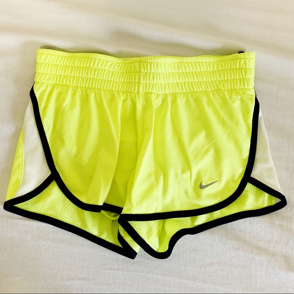 Neon Yellow Nike Running Shorts